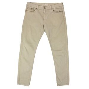 Mott & Bow Mens 36x32 Skinny Mercer Green Twill Jeans Cotton Blend